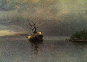 Albert Bierstadt Wreck of the Ancon in Loring Bay, Alaska oil painting